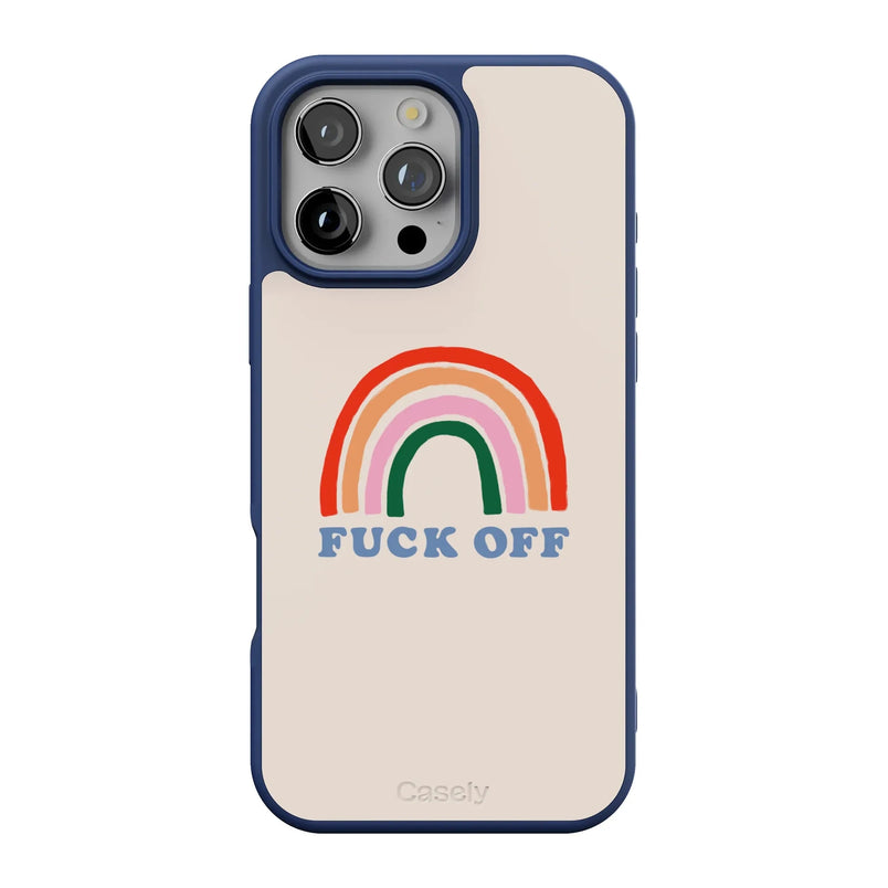 An Ode to 2020 | F*ck Off Rainbow Case iPhone Case get.casely Align + MagSafe® iPhone 16 Pro Max 