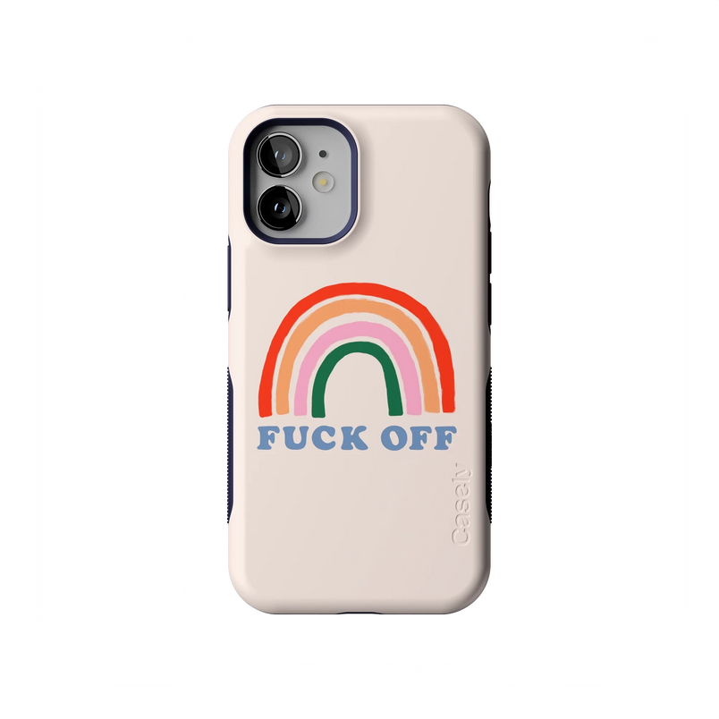 An Ode to 2020 | F*ck Off Rainbow Case iPhone Case get.casely Bold Flex + MagSafe® iPhone 12 Mini 