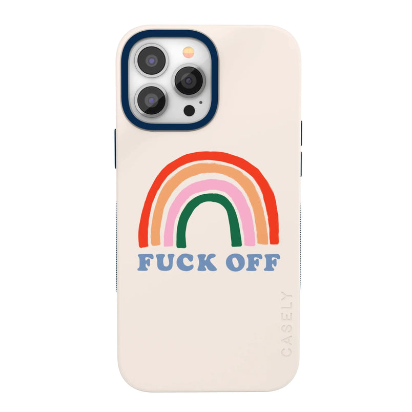 An Ode to 2020 | F*ck Off Rainbow Case iPhone Case get.casely Bold Flex + MagSafe® iPhone 13 Pro Max 