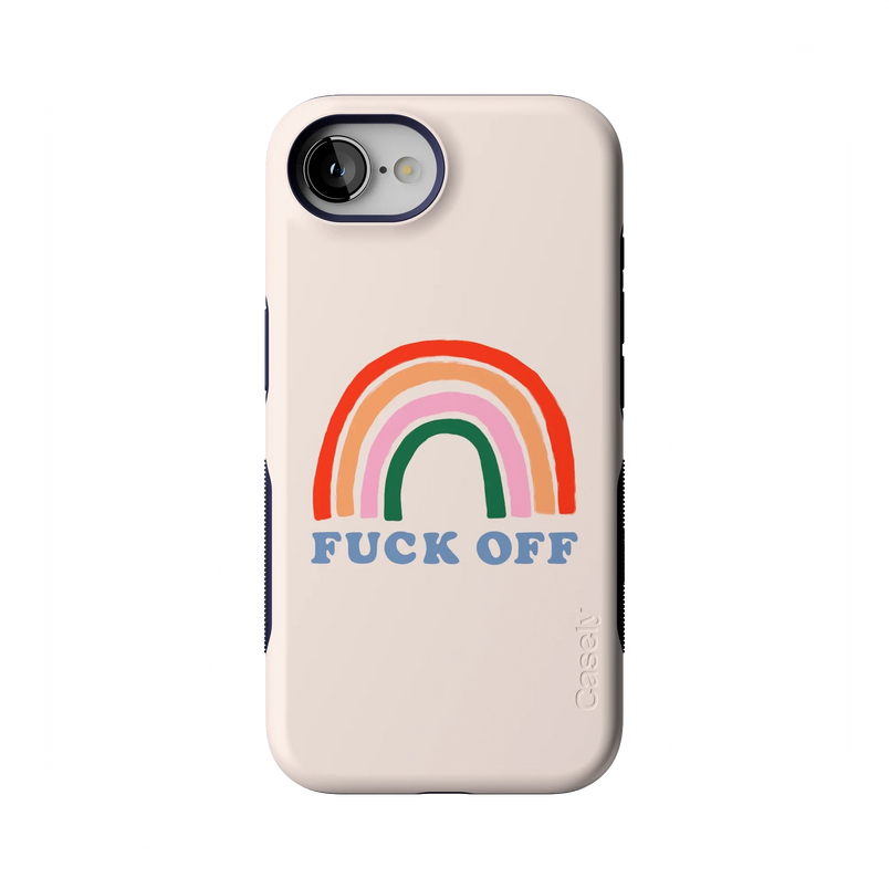 An Ode to 2020 | F*ck Off Rainbow Case iPhone Case get.casely Bold Flex + MagSafe® iPhone 17E 