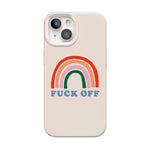 An Ode to 2020 | F*ck Off Rainbow Case iPhone Case get.casely Classic + MagSafe® iPhone 15 Plus 