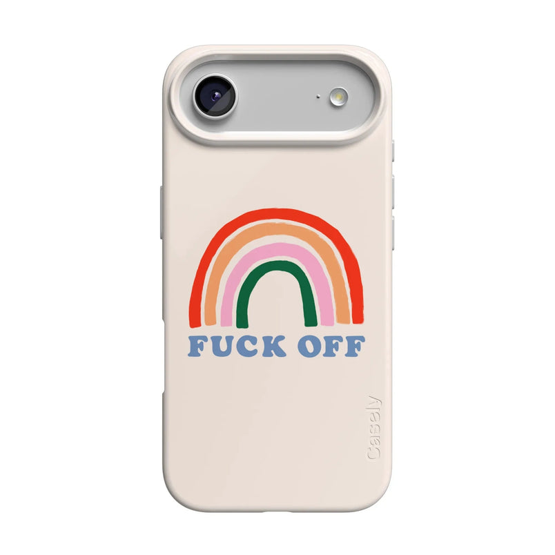An Ode to 2020 | F*ck Off Rainbow Case iPhone Case get.casely Classic + MagSafe® iPhone 17 Air 