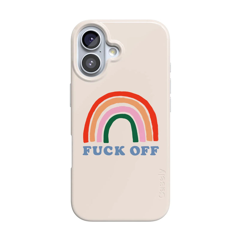 An Ode to 2020 | F*ck Off Rainbow Case iPhone Case get.casely Classic + MagSafe® iPhone 17 