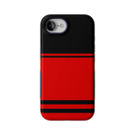 Go Canes | Black & Red Striped Case - iPhone 16E