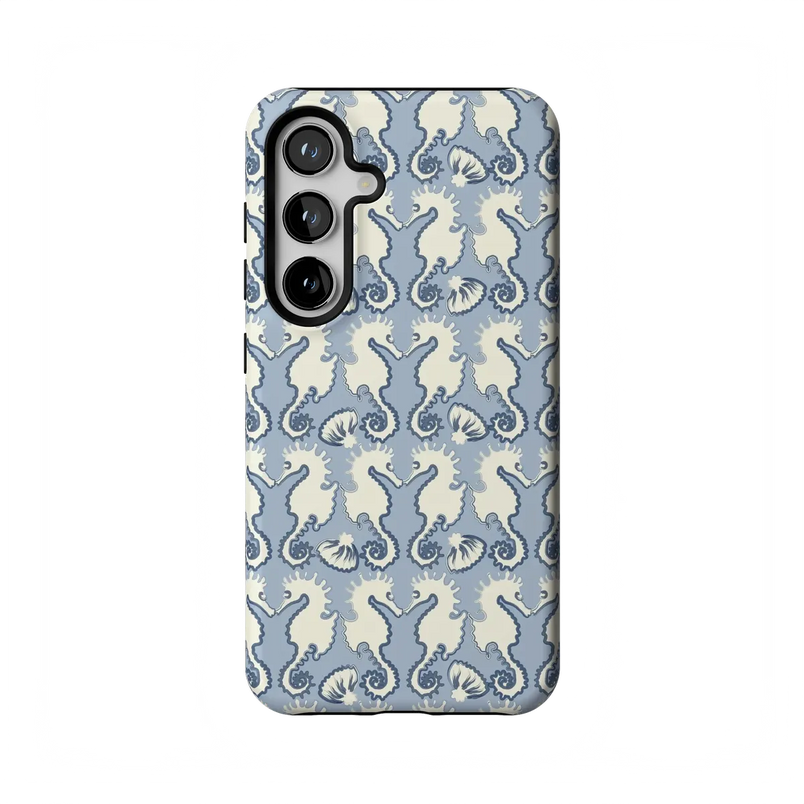 Seahorse Drift | Coastal Blues Case - Galaxy S24