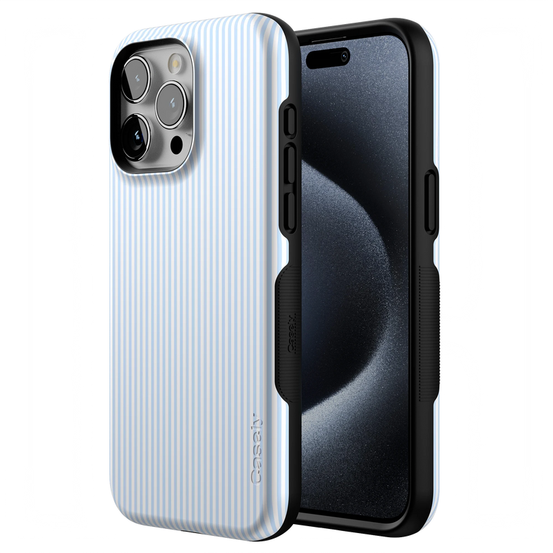 Stripes and the City | Light Blue Pinstripe Case