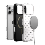 On the Dot | White Polka Dot Case