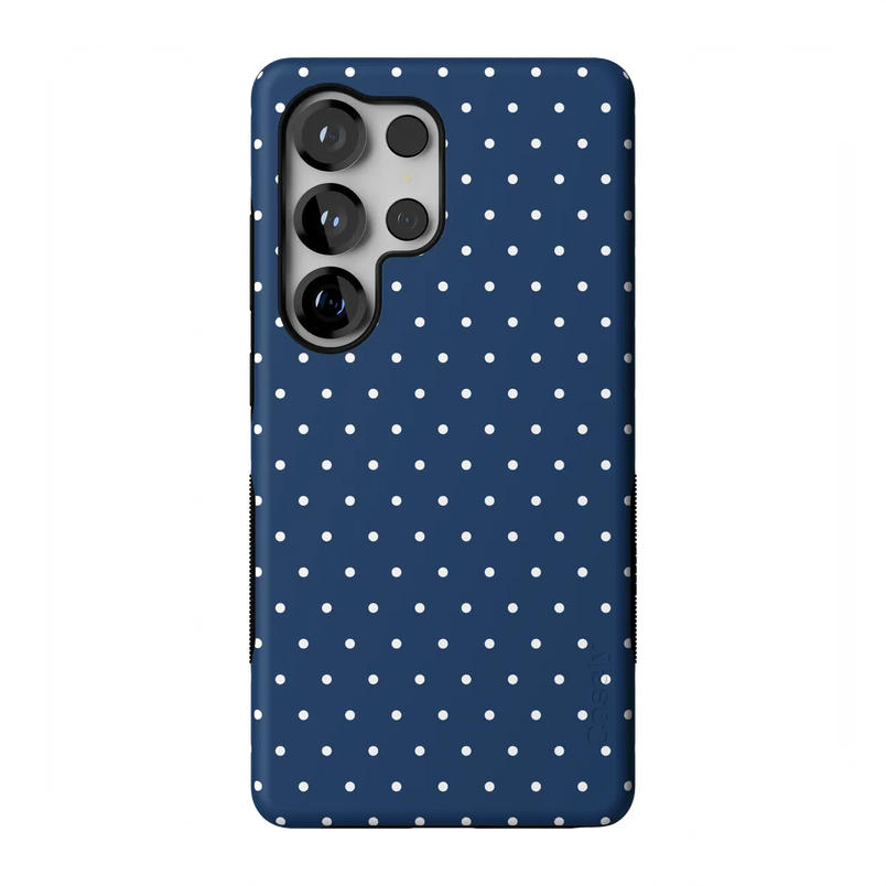 On the Dot | Navy Polka Dot Case