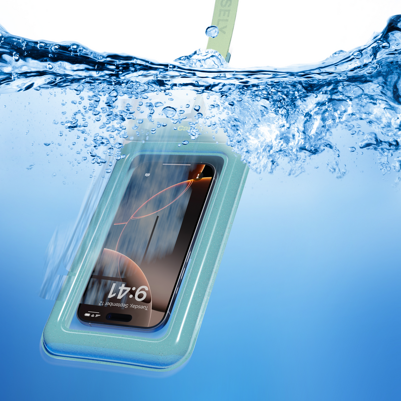 aquabuddy-aquamarine-ocean-blue-shimmer-waterproof-phone-pouch