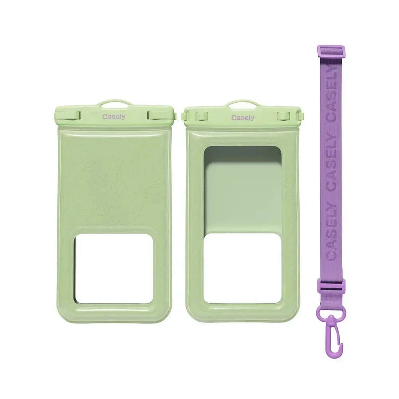 AquaBuddy | Kiwi Kiss Matcha Green Shimmer Waterproof Phone Pouch AquaBuddy get.casely 