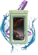 AquaBuddy | Kiwi Kiss Matcha Green Shimmer Waterproof Phone Pouch AquaBuddy get.casely 