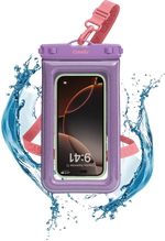 AquaBuddy | Lavender Waves Purple Shimmer Waterproof Phone Pouch AquaBuddy get.casely 
