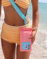 AquaBuddy | Starfish Wishes Coral Pink Shimmer Waterproof Phone Pouch AquaBuddy get.casely 