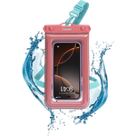 AquaBuddy | Starfish Wishes Coral Pink Shimmer Waterproof Phone Pouch AquaBuddy get.casely 