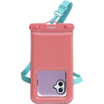 AquaBuddy | Starfish Wishes Coral Pink Shimmer Waterproof Phone Pouch AquaBuddy get.casely 