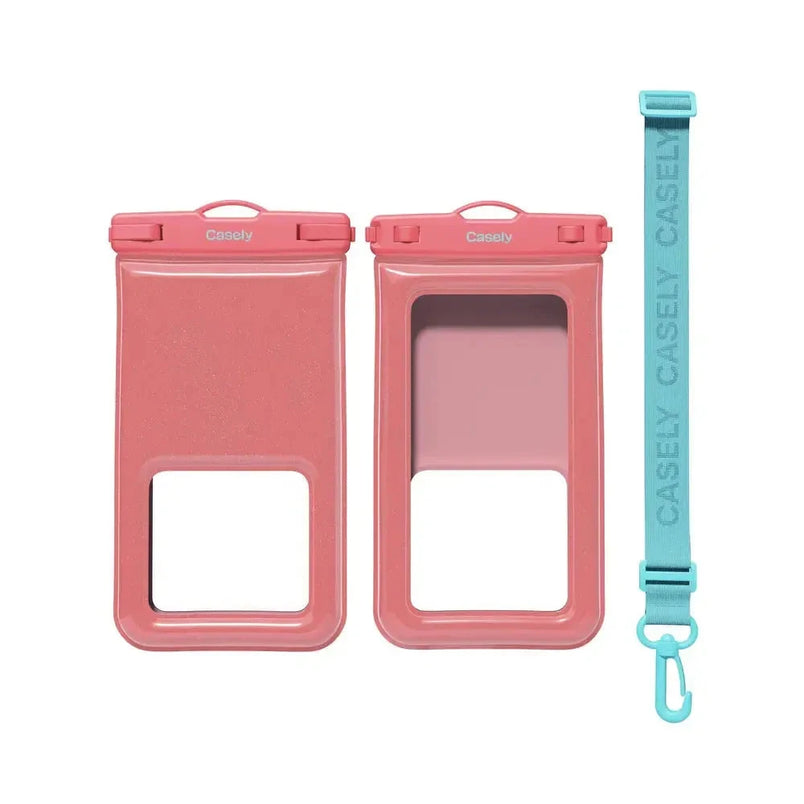 AquaBuddy | Starfish Wishes Coral Pink Shimmer Waterproof Phone Pouch AquaBuddy get.casely 