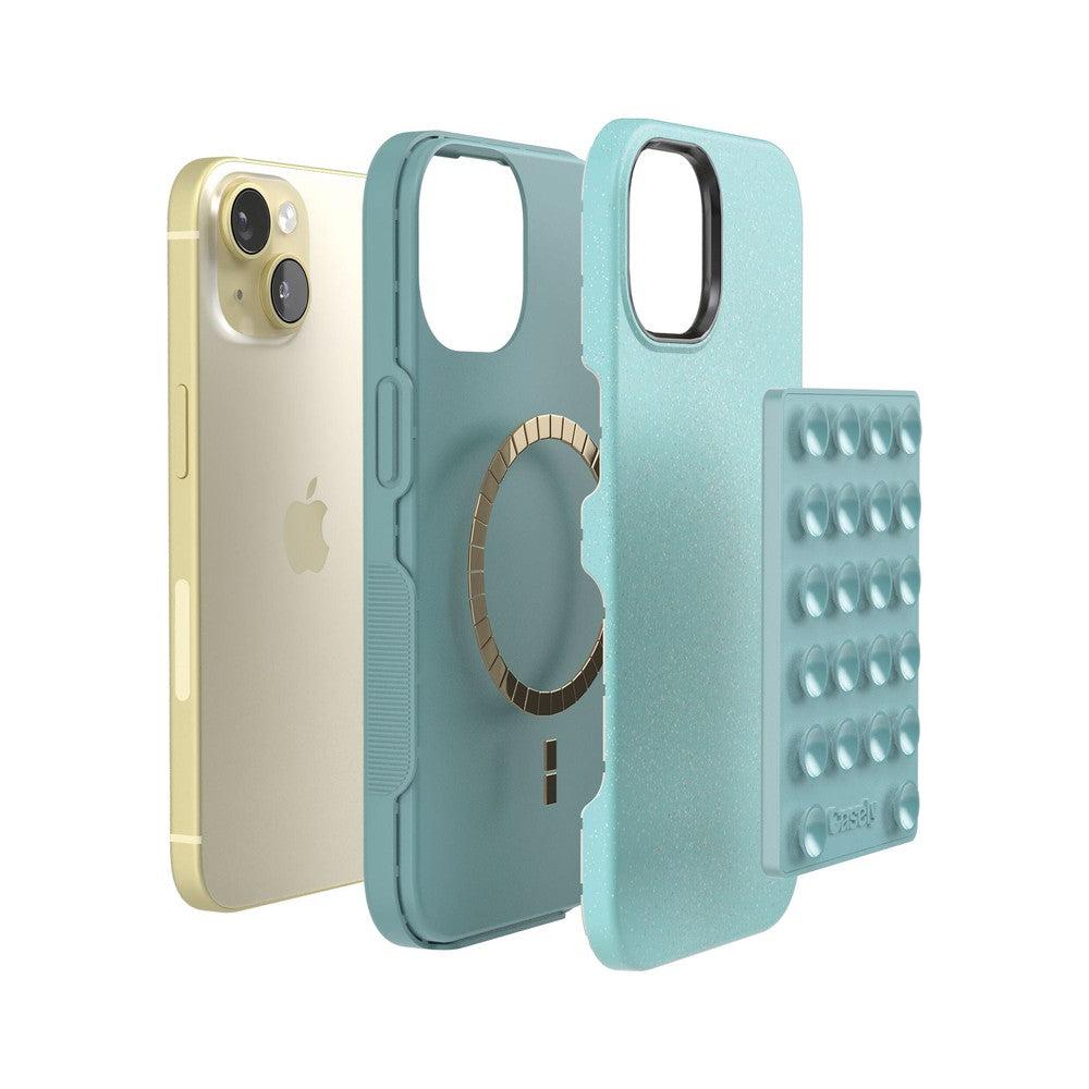 Aquamarine Ocean Blue Shimmer Grippy - Thumbnail 3