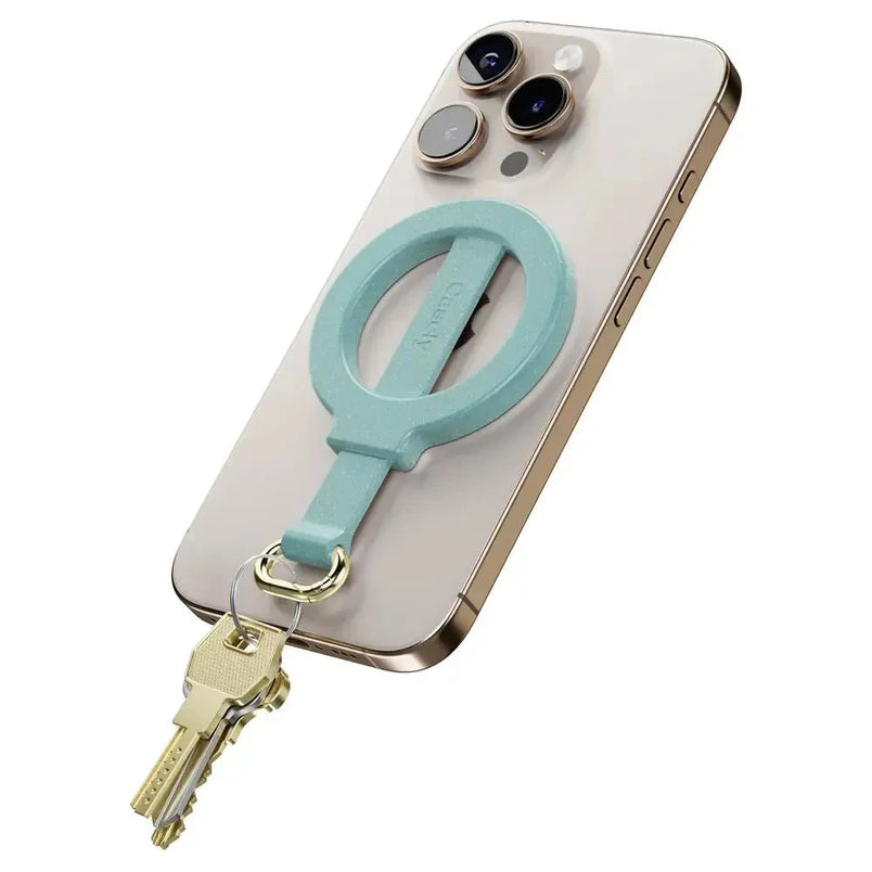 Aquamarine | Ocean Blue Shimmer MagRing+ with Keychain MagRing+ get.casely 