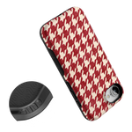 Scarlet Stitch | Red Houndstooth Case