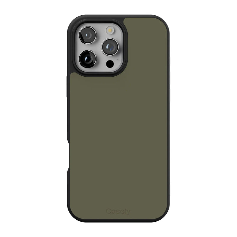 Army Green | The Boyfriend Collection Phone Case get.casely Align + MagSafe® iPhone 16 Pro Max 