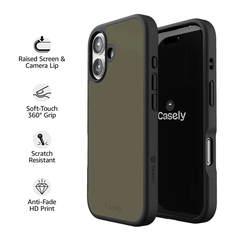 Army Green | The Boyfriend Collection Phone Case get.casely 