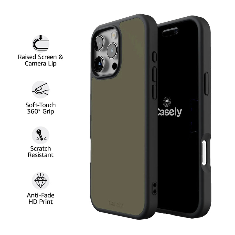 Army Green | The Boyfriend Collection Phone Case get.casely 