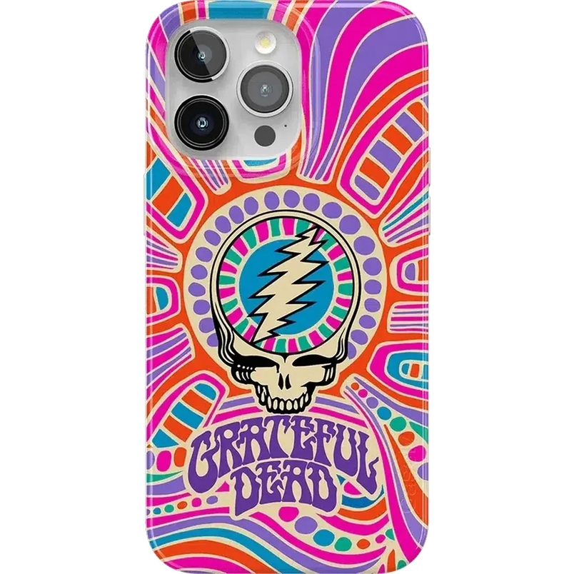 Art of Chaos | Grateful Dead Skull Case iPhone Case get.casely Classic + MagSafe® iPhone 15 Pro 