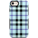 As if! | Light Blue Plaid Case iPhone Case get.casely Bold iPhone 6/7/8 