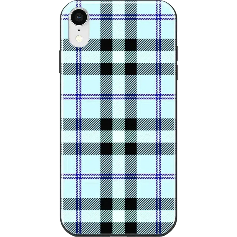 As if! | Light Blue Plaid Case iPhone Case get.casely Classic iPhone X / XS 