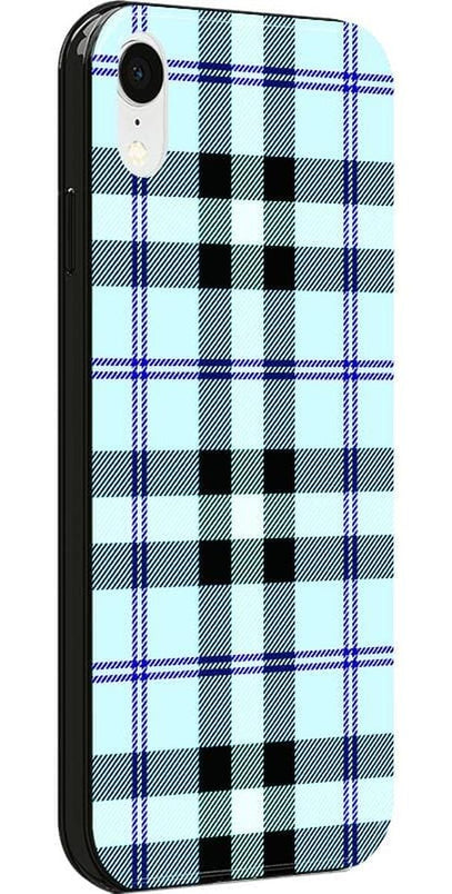 As if! | Light Blue Plaid Case iPhone Case get.casely 