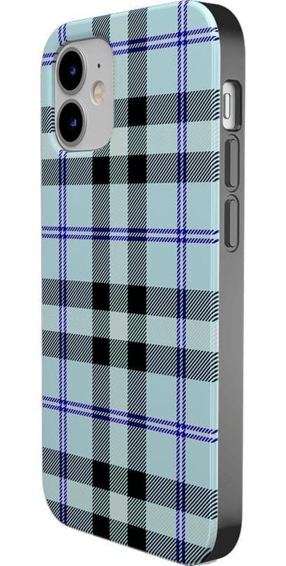 As if! | Light Blue Plaid Case iPhone Case get.casely 