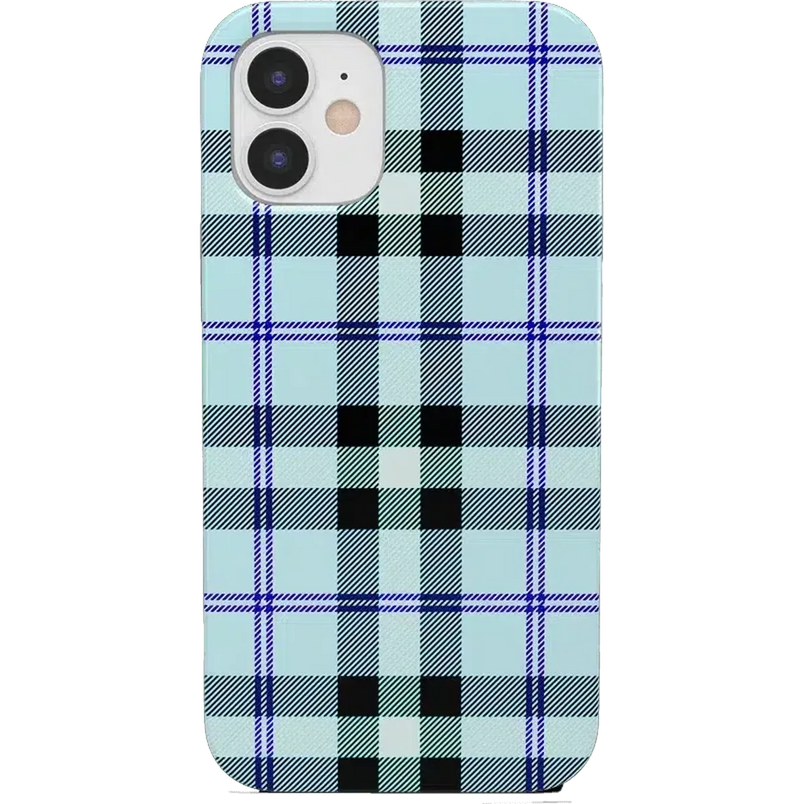 As if! | Light Blue Plaid Case iPhone Case get.casely 
