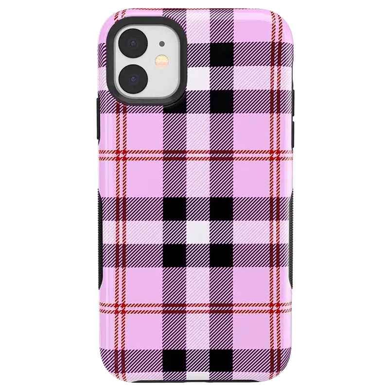 As if! | Light Purple Plaid Case iPhone Case get.casely Bold iPhone 11 
