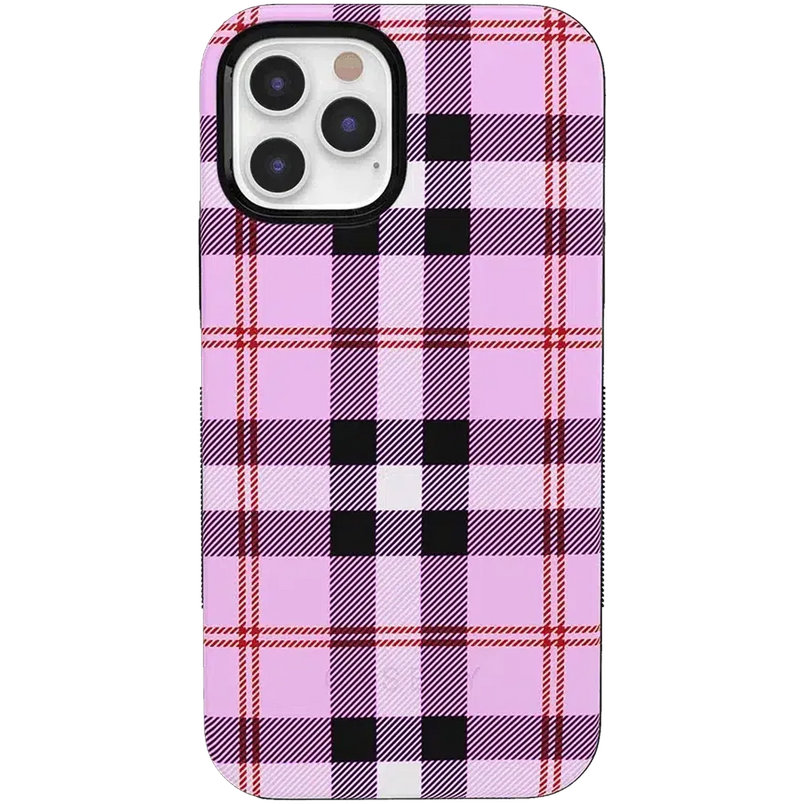 As if! | Light Purple Plaid Case iPhone Case get.casely Bold iPhone 12 Pro Max 