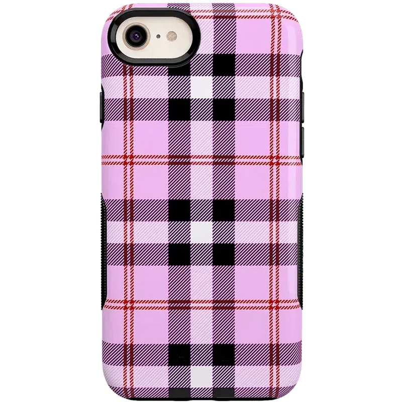 As if! | Light Purple Plaid Case iPhone Case get.casely Bold iPhone 6/7/8 Plus 