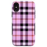 As if! | Light Purple Plaid Case iPhone Case get.casely Bold iPhone XS Max 