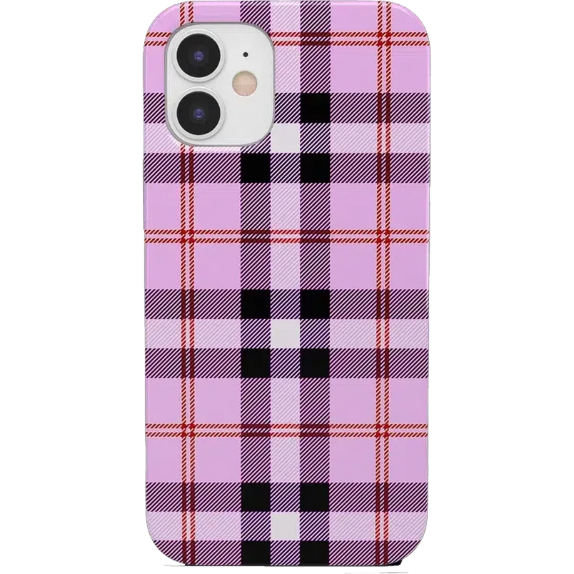 As if! | Light Purple Plaid Case iPhone Case get.casely Classic iPhone 11 