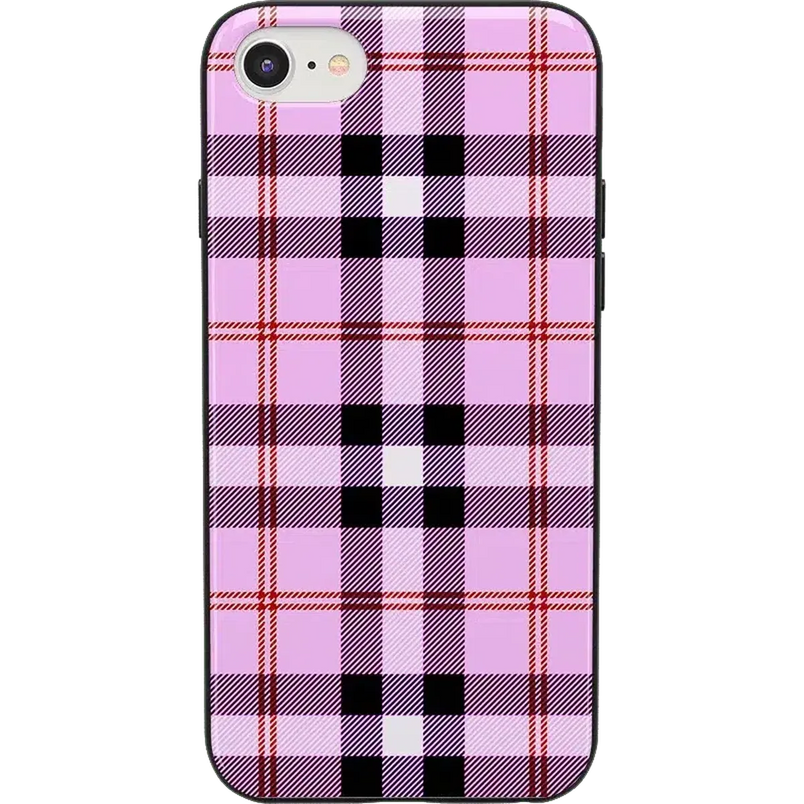 As if! | Light Purple Plaid Case iPhone Case get.casely Classic iPhone 6/7/8 Plus 