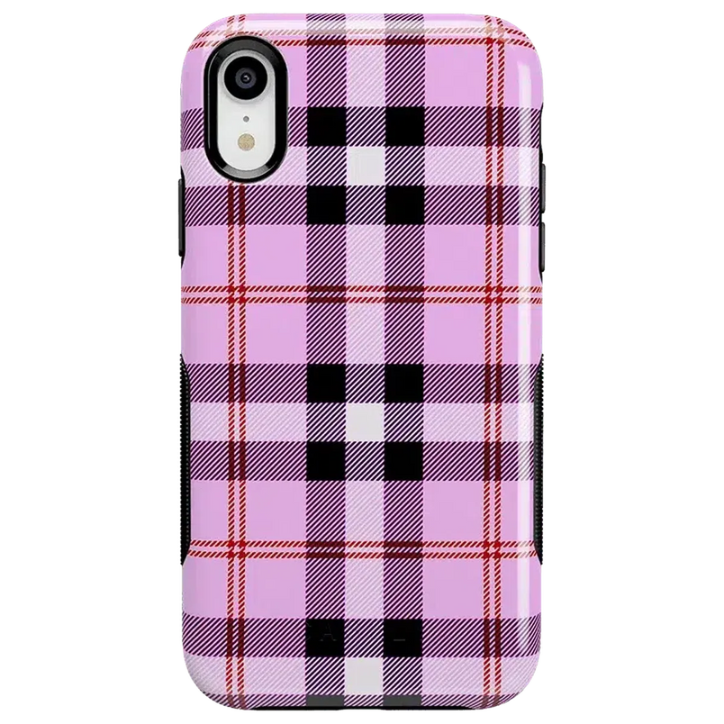 As if! | Light Purple Plaid Case iPhone Case get.casely 