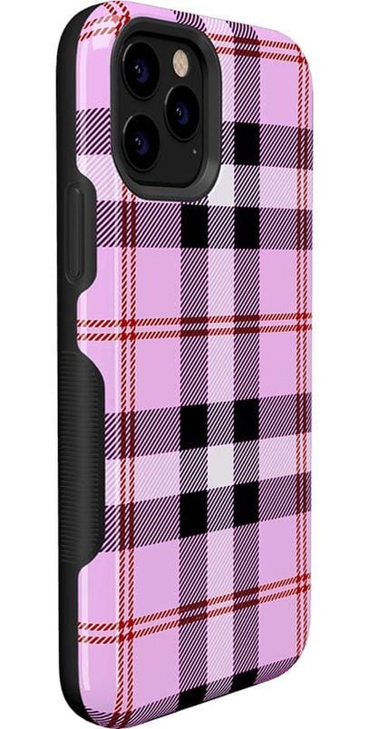 As if! | Light Purple Plaid Case iPhone Case get.casely 