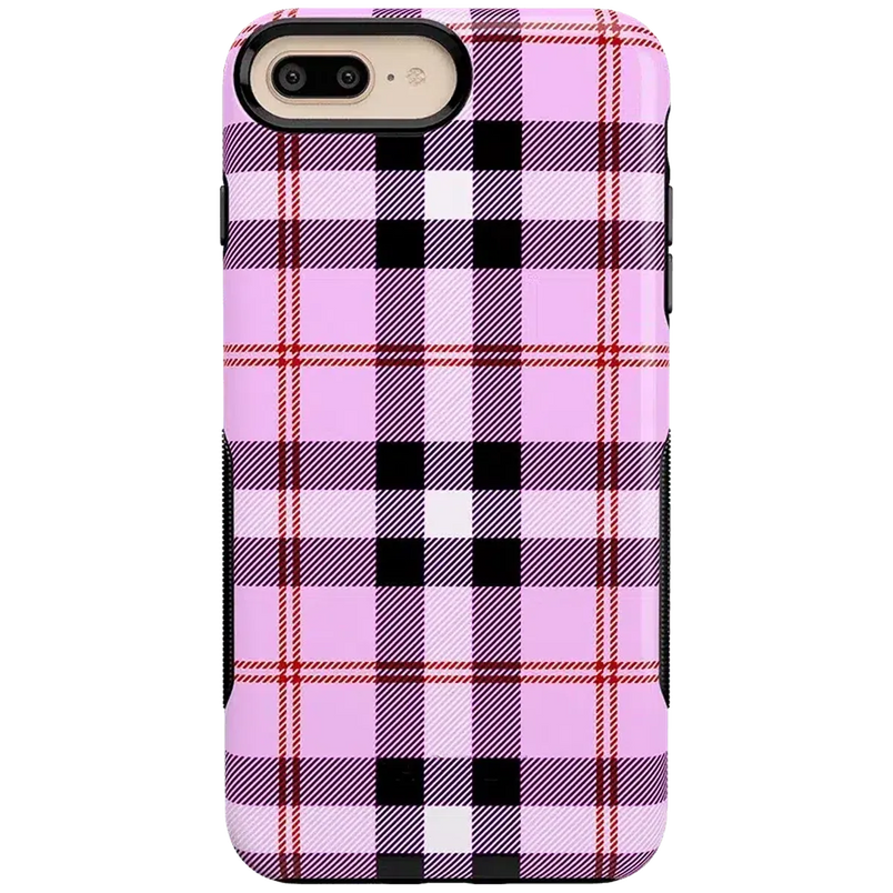 As if! | Light Purple Plaid Case iPhone Case get.casely 