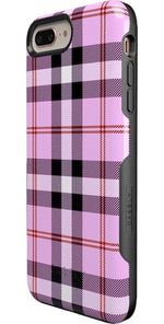As if! | Light Purple Plaid Case iPhone Case get.casely 