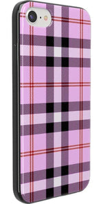 As if! | Light Purple Plaid Case iPhone Case get.casely 