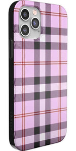As if! | Light Purple Plaid Case iPhone Case get.casely 