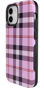 As if! | Light Purple Plaid Case iPhone Case get.casely 