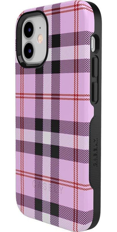 As if! | Light Purple Plaid Case iPhone Case get.casely 