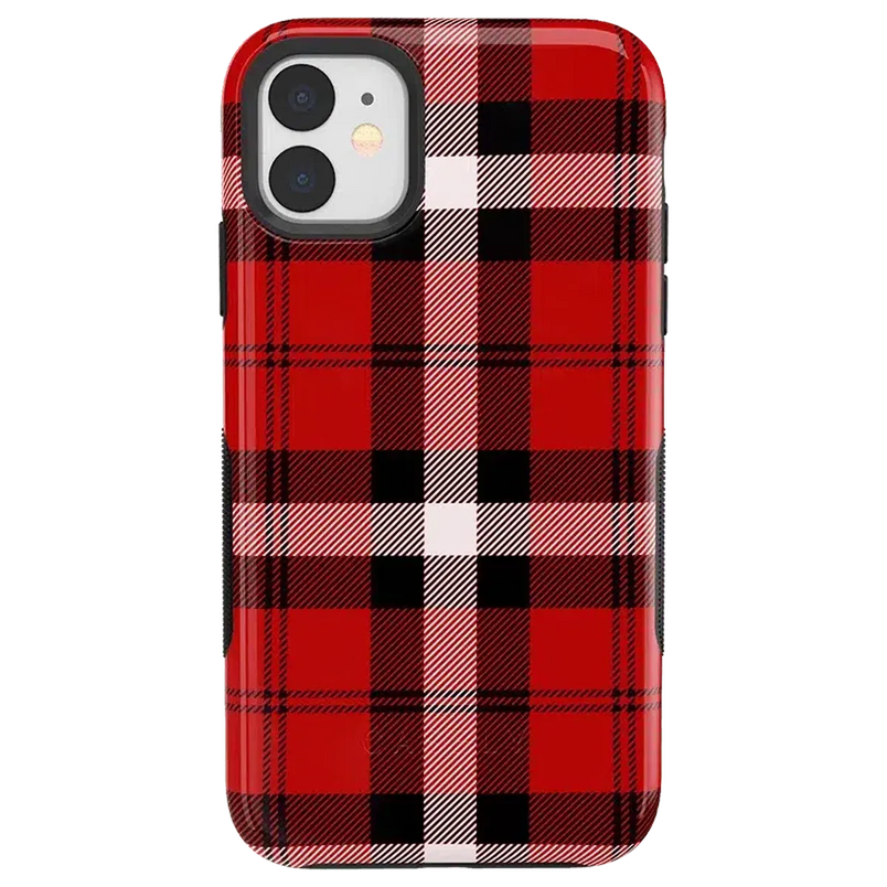 As if! | Red Plaid iPhone Case iPhone Case get.casely Bold iPhone 11