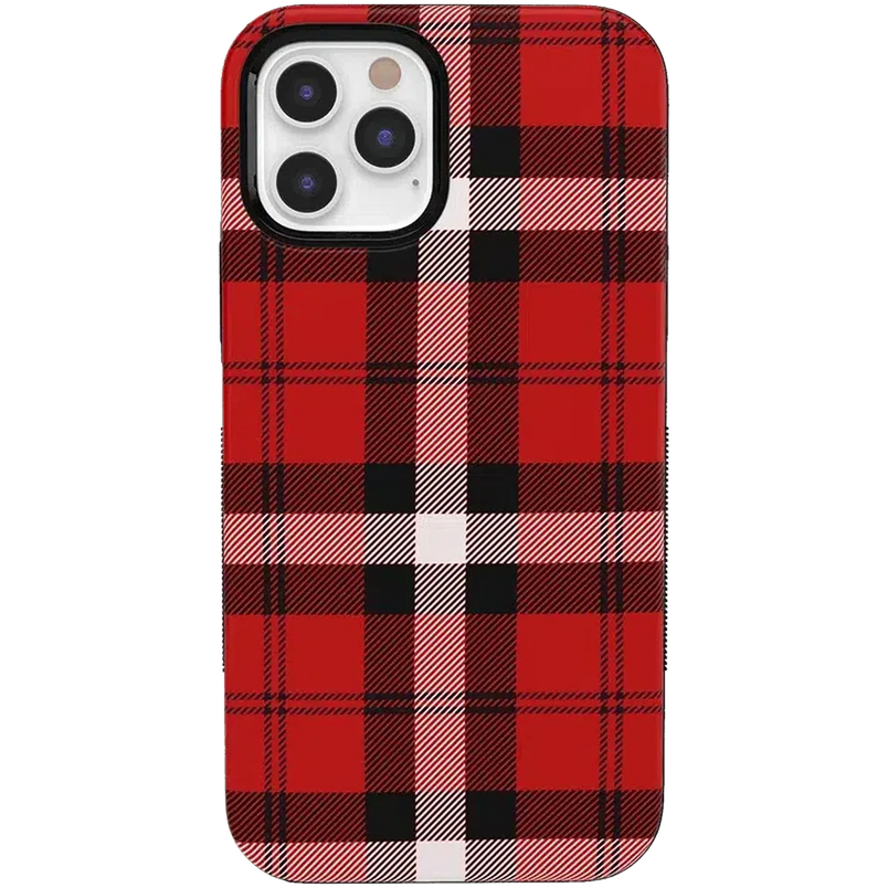 As if! | Red Plaid iPhone Case iPhone Case get.casely Bold iPhone 12 Pro