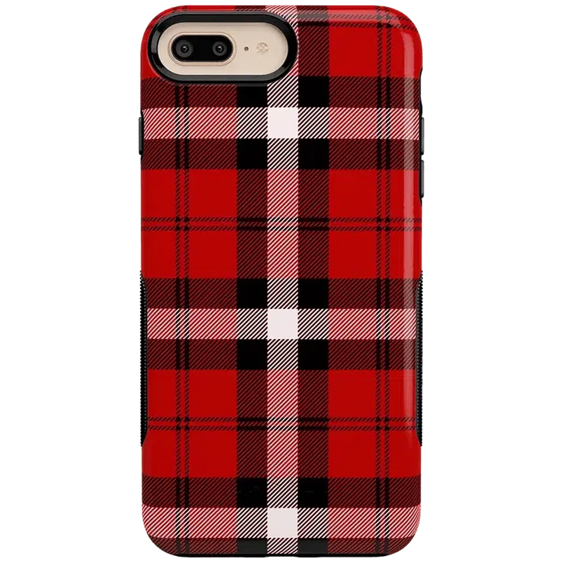 As if! | Red Plaid iPhone Case iPhone Case get.casely Bold iPhone 6/7/8 Plus