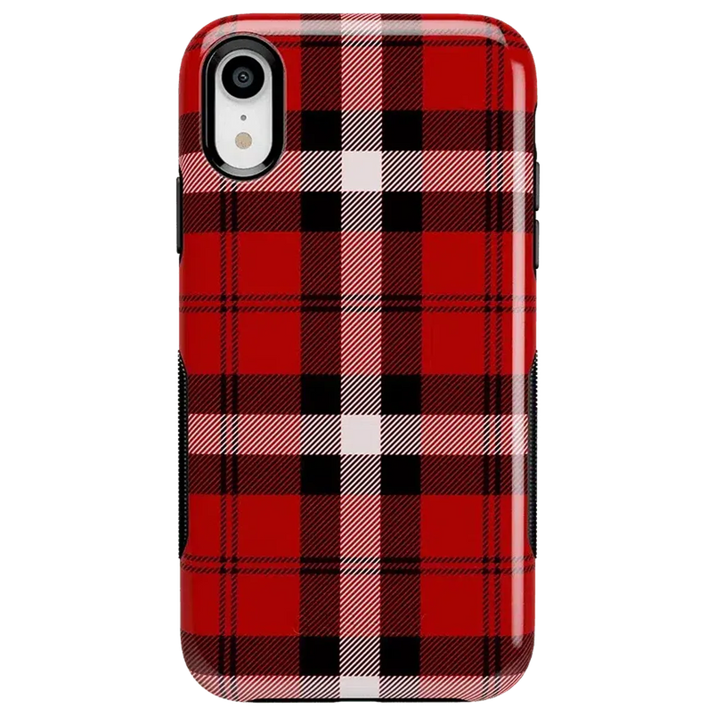 As if! | Red Plaid iPhone Case iPhone Case get.casely 